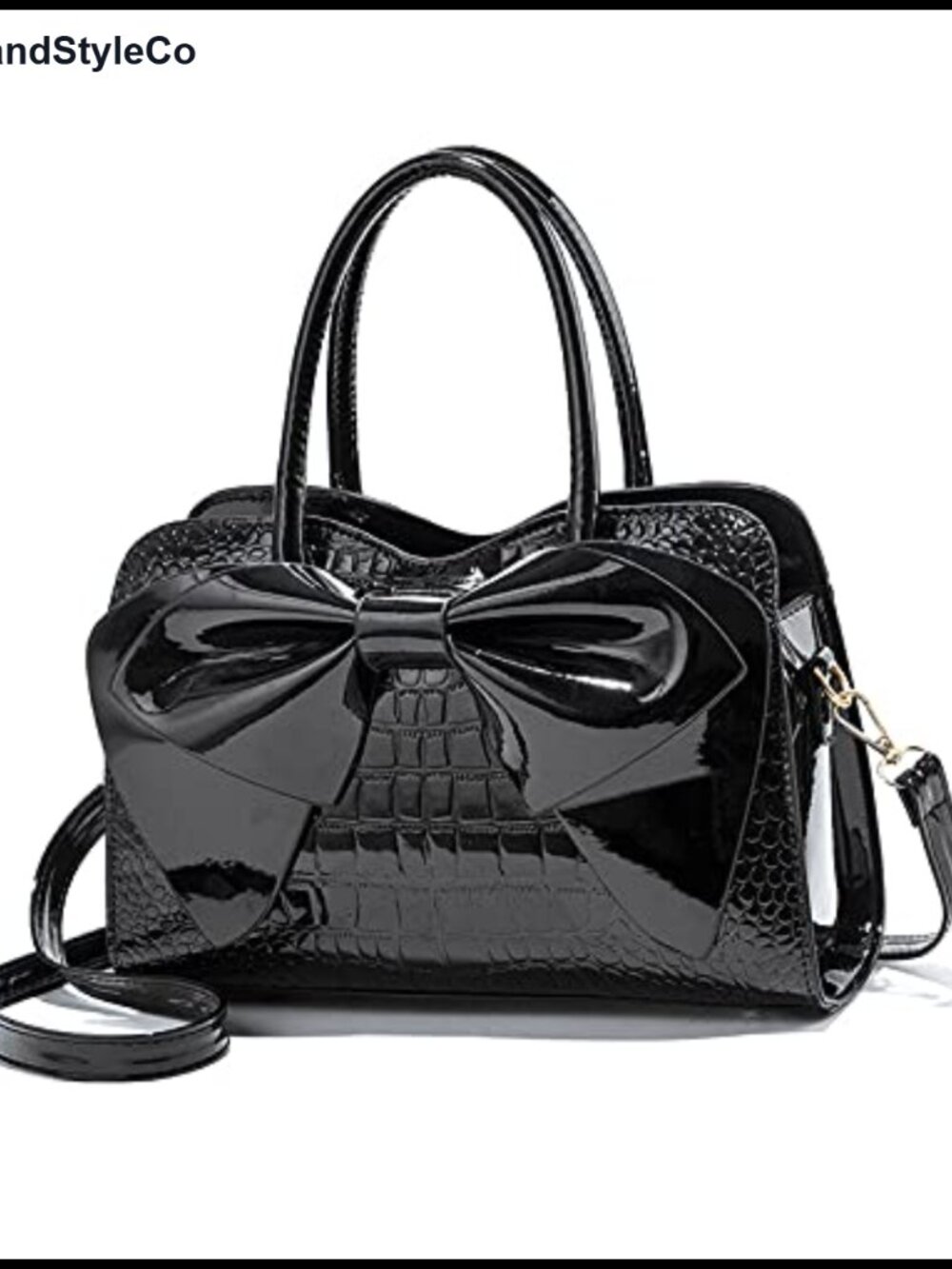 Women's PU Leather Top Handle Tote Bag Crossbody Satchel